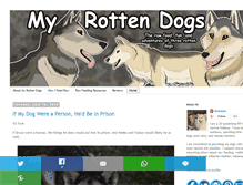 Tablet Screenshot of myrottendogs.com